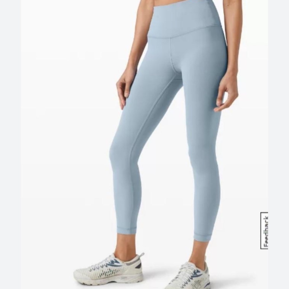 lululemon chambray light blue Wunder train size 6